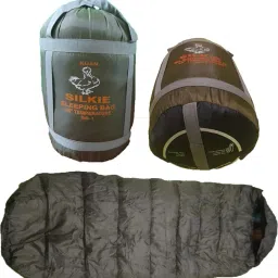 Silkie Army -30 Degree (7 FEET) Portable Backpackers, Traveling Camping Sleeping Bag-image-50