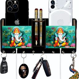 Wood ganesh key holder for home and Office Wood Key Holder-image-84
