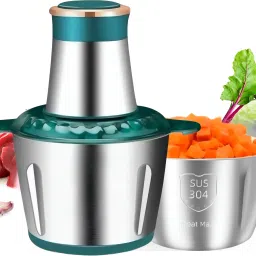 Electric Food Chopper with 2Speed 2L Stainless Steel Bowl,Meat,Vegetable Grinder 300 W Food Processor-23