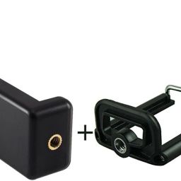 POZUB New Arrival Monopod Holder Clip + 2 Hole Mobile Clip Mount for Universal Mobile Camera Holder and Tripod Mount Holder Clip/Mount Adapter/Adjustable Clamp and 360 Degree mobile clip, Mobile Phone, Smartphone’s, Selfie Stick & All Types of Tripods mobile holding clip Tripod, Monopod Kit, Monopod, Tripod Kit, Tripod Bracket, Tripod Clamp-16