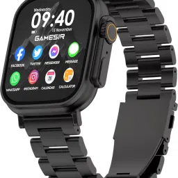 GameSir Black T800 Ultra Smartwatch Stainless Steel, BT Calling, Fitness & Music Smartwatch-17