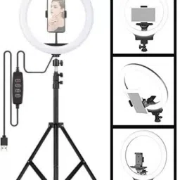 NJENT New 10 Inches Big LED Ring Light with 7 feet Stand for Camera Smartphone. Ring Flash-27