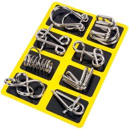 Brain Teasers Metal Wire Puzzle Toys, IQ Tester, Brain Games for Kids Adults B-image-5