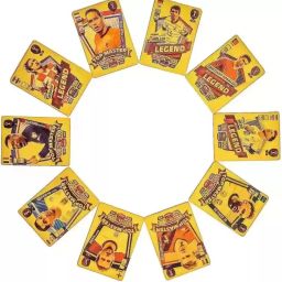 World Football Gold Stars 25 Pcs Waterproof Foil Cards-image-99