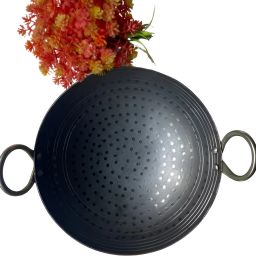 Premium Quality Good Material Iron Deep Kadhai With Ecofreindly Material Tawa 21 cm diameter-image-0