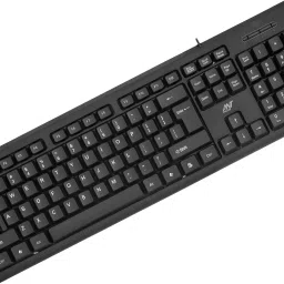 Ant Value FKBRI01 Wired USB Standard Multi-device Keyboard Compatible with Desktop, Laptop, Mac Easy to Use,Plug and Play,Quick, Comfy Durable body image 2
