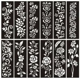Mehendi stencil bridal Design Sticker Rajasthani Mehndi Henna for hands Model-20