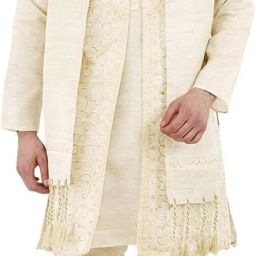 One Fort Men's Traditional Embroidered Sherwani-image-62