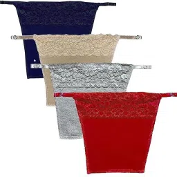 Women Dark Blue, Beige, Grey, Red Mock Camisole-image-48