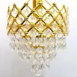 Glass Decorative Metal Crystal Pendant Light for Living Room jhumar 160mm. Chandelier Ceiling Lamp-25