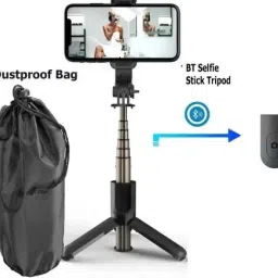 POZUB Bluetooth Extendable Selfie Stick with Wireles Remote Gimbal Tripod Mobile Stand Tripod, Monopod, Monopod Kit, Tripod Ball Head, Tripod Bracket, Tripod Clamp, Tripod Kit-43