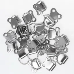 Silver Metal D Ring Picture Frame Double Hole Hanger without Screws Hook 10-image-27