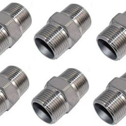 Premium Quality Brass Hex Nipple 1 INCH, Pack of 6 (Screw On) Bidet Nozzle-image-39