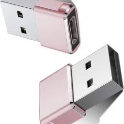 jihaan Pink USB Type C OTG Adapter (Pack of 2) Phone Converter-11