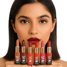 Super Stay Matte Lipstick 6 Shades Combo – Long Lasting & Waterproof-image-12