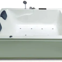 Falcon 5 Feet Acrylic with Bubble Bath and Filler System - Ivory Free-standing Bathtub-image-17