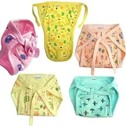 Pack of 5 Baby cotton washable and reusable nappy(langot)-23