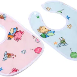 Baby Unisex Baby Cotton Terry Drooler Bibs With Fiber Filling-image-58