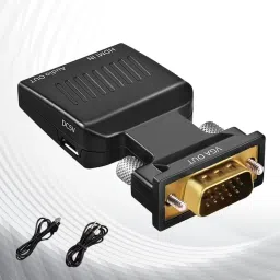 SDMINITEK TV-out Cable VGA to HDMI Converter with Audio New Edition 1080p Video Adapter for PC. CN_s1-18