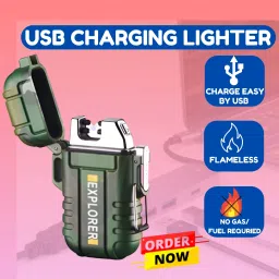 Explorer Flameless Double ARC Rechargeable Waterproof Pocket Size LighterET1 Pocket Lighter-image-62