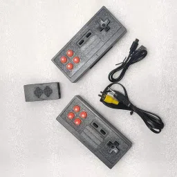 plug & play wireless video game for kids (8 bit retro built-in games) for up to 2 players-Plastic AV Cable Limited Edition-26