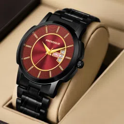 Day and Date Display Analog Watch- For Men PRV-232-Maroon-image-25