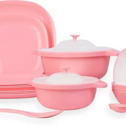 Pack of 31 Plastic Premium lightweight and durable full dinner set| BPA Free | Dinner Set-image-28