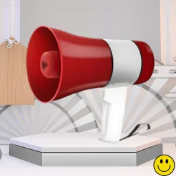 Handheld Megaphone with Siren, Microphone & Rechargeable for Outdoor EventsA33 Megaphone Portable Megaphone Siren Loudspeaker Function &Long Battery BackupE33 Outdoor PA System-14