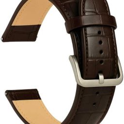 RStraps 24mm Croc Brown Genuine Leather Watch Strap Belt for Men Replacement Band 24 mm Genuine Leather Watch Strap-image-118
