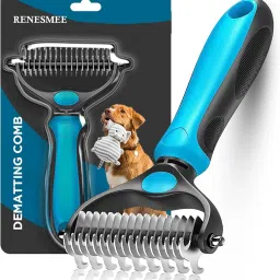 Dematting Comb for Dog and Cat, Pet Grooming Rake and Brushes for all Hair Type Rakes forDog & Cat-image-47