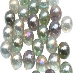 30_Pcs Glass OR Uncolour OR Paani Colour Kanche Glass Marble Ball Glass Ball-image-81