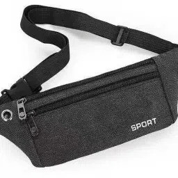 sannidhi Black Fanny Pack for Men and Women Lightweight Adjustable Waist Belt Unisex Bag Waist Bag-image-73