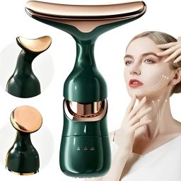 BEMALL 3in1 Face Massager Anti Vibration Facial Massager, Wrinkles Face Neck Eyes Massager-image-85