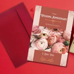 Anniversary Gift For Husbnd 5.8x8.3inches Message Inside Greeting Card-15