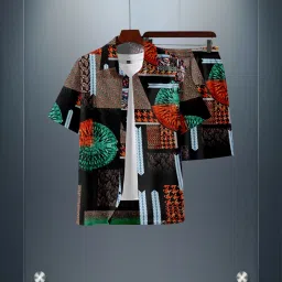 Men Night Suit Set Multicolor Printed-image-98