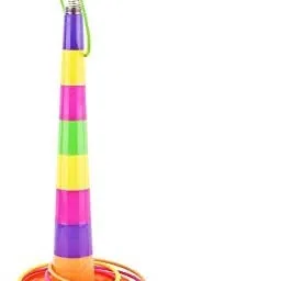 Plastic Ring Toss Quoits Hoopla Throw Game for Toddlers (Kids)-4