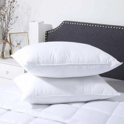 LUXURY Polyester Fibre Solid Sleeping Pillow Pack of 2-image-53