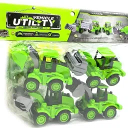 Green JCB Construction Vehicle Bulldozer Toy for Kids Truck Dig-24