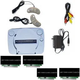 PTCMart TV video game console old classic 8bit extra 4 cassettes & inbuilt games etc.. NA GB with in-built games with 4 cassettes-picture-14