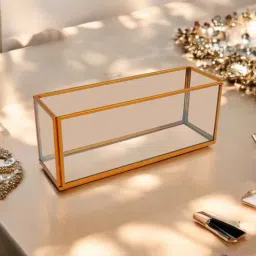 voidrop Decorative Brass & Glass Jewellery Organizer Tray-picture-14