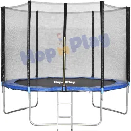 8 Feet Jumping Trampoline with Safety Net for Kids & Adults, Indoor & outdoor-45