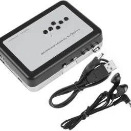 Etzin 231 Cassette Tape to MP3 Converter Save into USB Flash Disk Auto Partition Standalone Recorder w/ Earphone Black with Grey 0 inch Blu-ray Player image 4