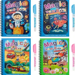 Reusable Combo Water Colouring Books 4 Piece Magic Book Drawing Pen Combo Set-19