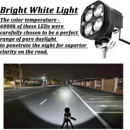 otoroys LED Fog Lamp Unit for KTM, Royal Enfield, Yamaha, Hero, TVS, Bajaj image 4