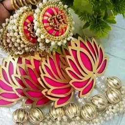 Shubh Labh Lotus Festival Wall Hanging Decorative Showpiece - 20 cm-12
