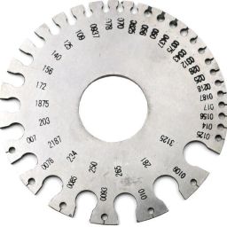 Round Dual Sided Metal Wire Guage Thickness Gauge 8.5cm/3.3in Ring Gauge-47