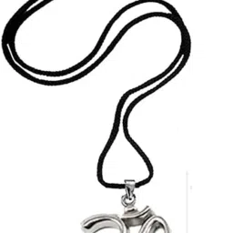 Mahadev Shivji Om Locket In Black Dori Silver Alloy Pendant-image-11
