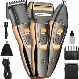 ZATCO 3 in 1 Multipurpose Shaver for Men Women (Gold, Black) Trimmer 60 min Runtime 4 Length Settings-image-96