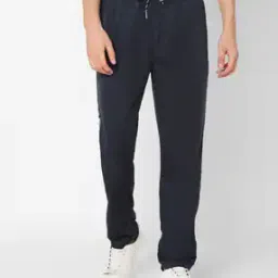 Track Pants with Contrast Brand Print Side Taping-image-2