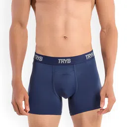 TRYB Square Cut Outer Elasticated Trunk TRYB-Activ Sqcut-Navy-S-25